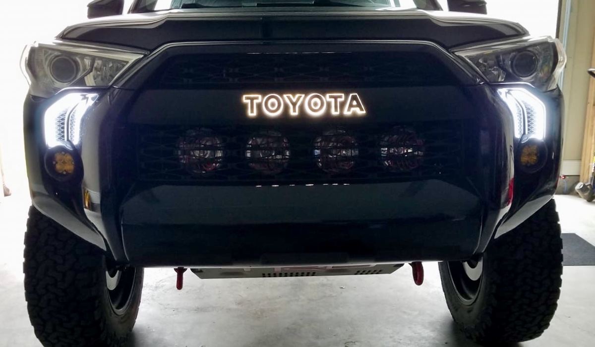 Custom Toyota 4runner Led Backlit Trd Pro Grill Letters Harmon Customs